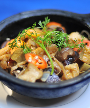 Kho chay thập cẩm + cơm